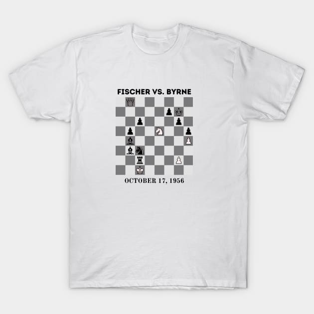 The Game of the Century: Fischer vs Byrne T-Shirt by ThePawnStore